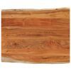 vidaXL Stolna ploča 110x80x3,8 cm pravokutna bagremovo drvo živi rub