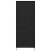 vidaXL Highboard Crni hrast 69,5 x 34 x 180 cm Konstruirano drvo