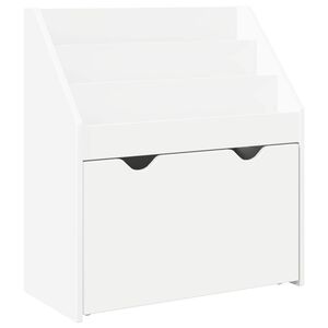 vidaXL Polica za knjige za djecu s ladicama Bijelo 60 x 29,5 x 69 cm