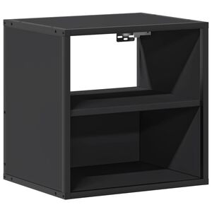 vidaXL Zidni noćni ormarić crni 40x31x39,5 cm