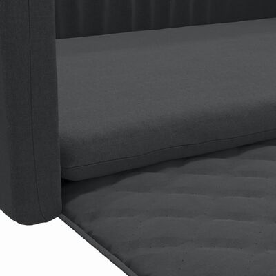 vidaXL Krevet za pse za prtljažnik crna 70x45 cm s izgledom platna