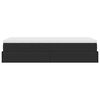 vidaXL Otomanski okvir kreveta s madracem crni 80x200cm umjetna koža