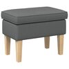 vidaXL Stolica za noge Tamnosiva 55 x 35 x 41 cm Tkanina