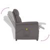 vidaXL Masažna fotelja od umjetne kože siva