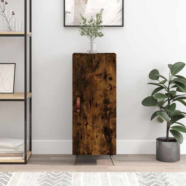 vidaXL Komoda boja dimljenog hrasta 34,5x34x90 cm konstruirano drvo