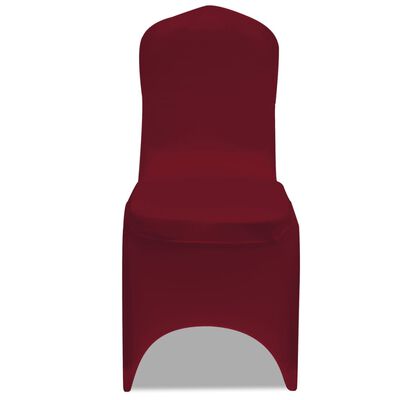 vidaXL Navlake za stolice rastezljive bordo 24 kom