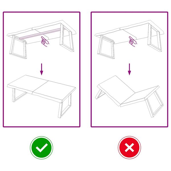 vidaXL Stolna ploča svjetlosmeđa 120x50x(2-4) cm tretirana hrastovina