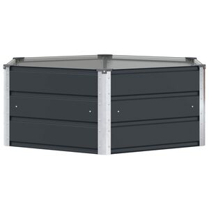 vidaXL Sadilica Antracit 129 x 129 x 45 cm Čelik