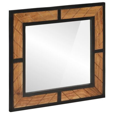 vidaXL Kupaonsko ogledalo 60 x 1 x 55 cm od masivnog drva bagrema