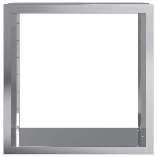 vidaXL Stalak za drva za ogrjev 100x40x100 cm od pocinčanog čelika