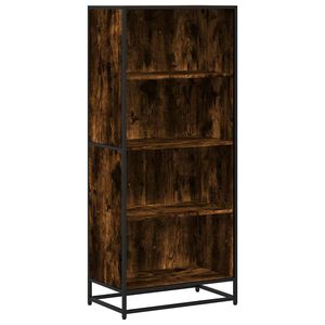 vidaXL Polica za knjige dimljeni hrast 60x35x139 cm konstruirano drvo