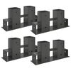 Pomoć za slaganje drva 4 pcs Antracit 34 x 10 x 15 cm Čelik