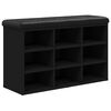 vidaXL Klupa za cipele crna 82 x 32 x 50 cm od konstruiranog drva