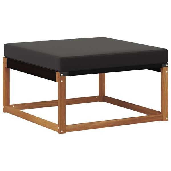 vidaXL Set vanjskih sofa s jastukom 5 pcs Prirodna i crna