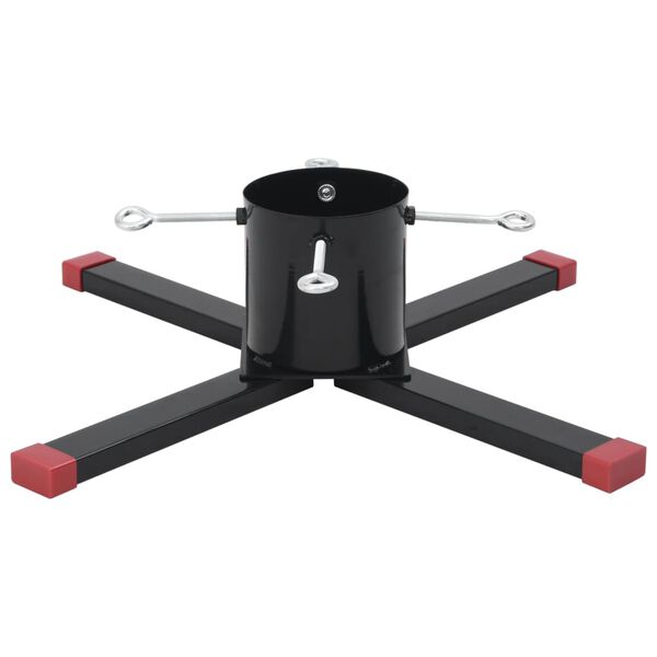 vidaXL Stalak za božićno drvce crni 61x61x15,5 cm