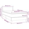 vidaXL Box spring krevet s madracem crni 80 x 200 cm bar&scaron;unasti