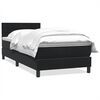 vidaXL Box Spring krevet s madracem crni 100x210 cm samt