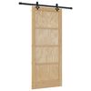 vidaXL Klizna vrata ORKDAL Prirodna 86 x 198,5 cm Masivna borovina
