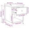 vidaXL Noćni ormar Staro drvo 40 x 42 x 50 cm Konstruirano drvo