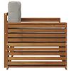 vidaXL Set vanjskih sofa Čvrsto drvo akacije i poliester Prirodna