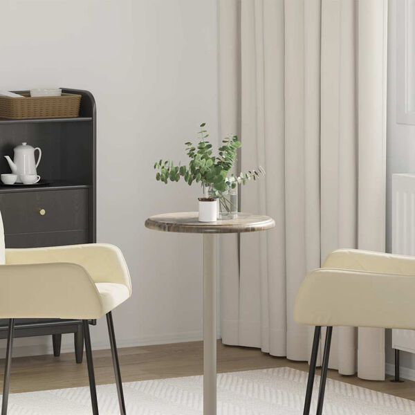 vidaXL Stolna ploča siva &Oslash; 40 x 2,5 cm mramorna