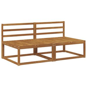 vidaXL 2 Komad Srednja sofa za van Prirodna 158 x 83 x 73 cm