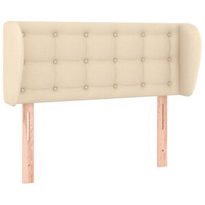 vidaXL Uzglavlje s u&scaron;ima krem 83x23x78/88 cm od tkanine