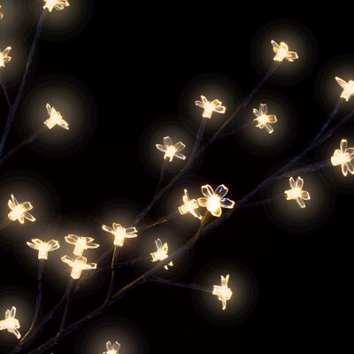 vidaXL Božićno drvce s 1200 LED žarulja toplo bijelo svjetlo 400 cm