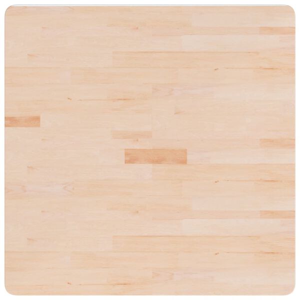 vidaXL Četvrtasta stolna ploča 80 x 80 x 2,5 cm netretirana hrastovina