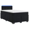 vidaXL Krevet s box springom, madracem i LED-om Crna 120 x 200 cm