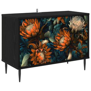 vidaXL TV ormar LOCHEM 69 x 33 x 50,5 cm Crni hrast Konstruirano drvo