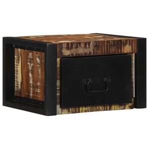 vidaXL Noćni ormarić Višebojni 40x35x25 cm puno drvo, reciklirano