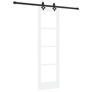 vidaXL Klizna vrata ORKDAL 61 x 198,5 cm Masivna borovina i staklo