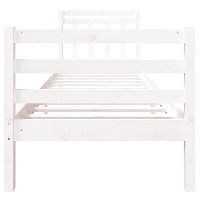 vidaXL Okvir za krevet bijeli 75 x 190 cm jednokrevetni drveni