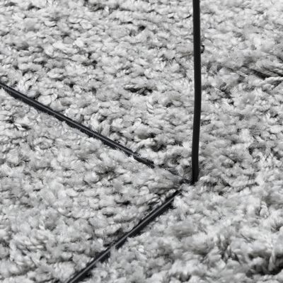 vidaXL Čupavi tepih PAMPLONA visoka vlakna moderni sivi 100 x 200 cm