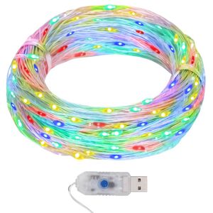 vidaXL LED mikro rasvjetni lanac 40 m 400 LED &scaron;areni 8 funkcija