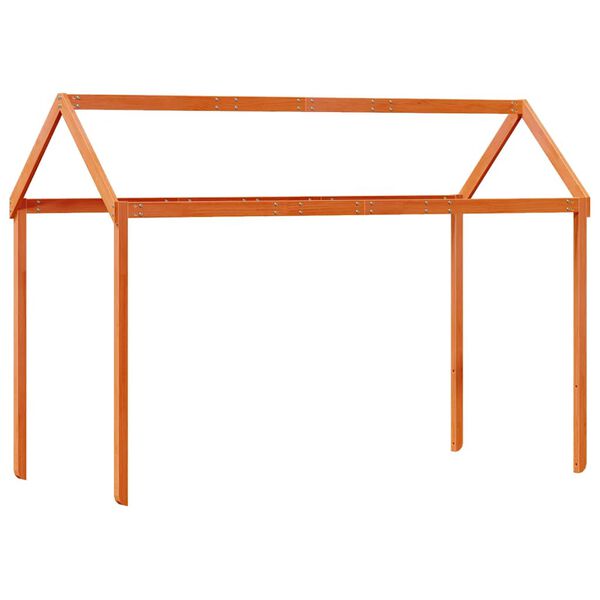 vidaXL Krov za dječji krevet vo&scaron;tano smeđi 207x95,5x159 cm borovina