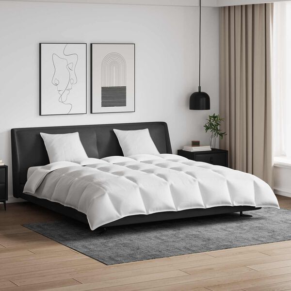 vidaXL Set deka s jastukom 3 pcs Bijelo Perje