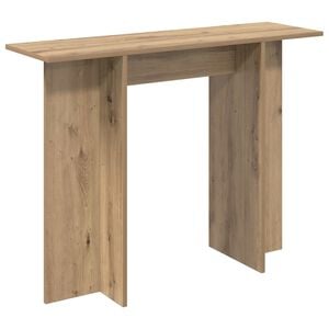 vidaXL Konzolni stol Hrast artisan 100 x 30 x 75 cm Konstruirano drvo