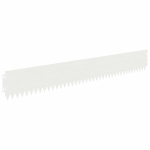 vidaXL Ograda oko Travnjaka 20 pcs 103 x 15 cm Čelik Bijela