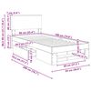vidaXL Krevetna konstrukcija s uzglavljem Sonoma hrast 90 x 200 cm