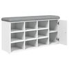 vidaXL Klupa za cipele bijela 102 x 32 x 50 cm od konstruiranog drva