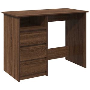vidaXL Radni stol boja smeđeg hrasta 102x50x75 cm konstruirano drvo