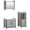 vidaXL Set ormarića za kupaonicu 3 kom. Siva Sonoma 40 x 36 x 99,5 cm