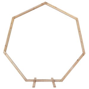 vidaXL Vjenčani luk Svijetlosmeđa 221 x 92 x 216 cm Masivna borovina