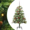 vidaXL Umjetno božićno drvce 150 LED lampica Topla bijela PVC i metal