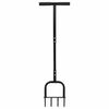 vidaXL Alat za aeraciju travnjaka Crna 95 x 27 cm Plastika