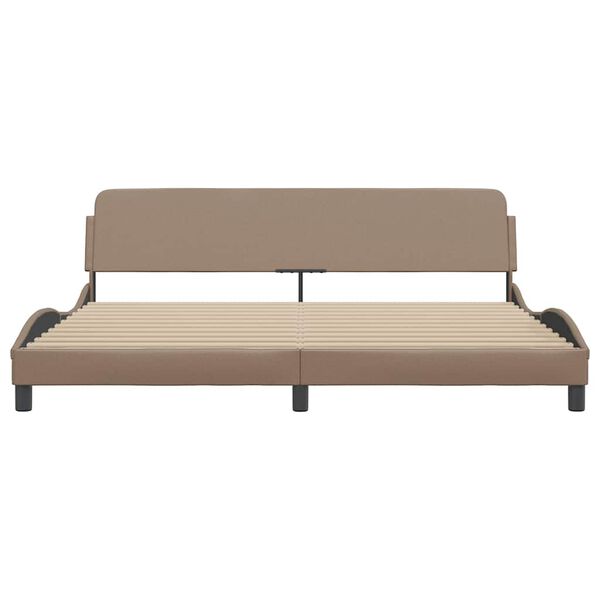 vidaXL Okvir za krevet Dover cappuccina 200x200 cm umjetna koža