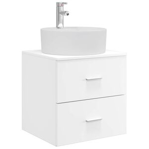 vidaXL Umivaonik s policom Bijela 49,5 x 44,5 x 65 cm