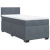 vidaXL Box spring krevet s madracem tamnosivi 100x200 cm bar&scaron;unasti